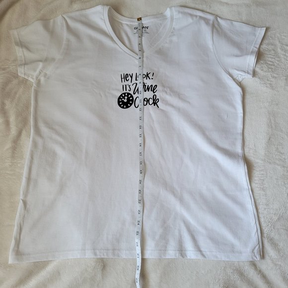 "Hey Look! It's Wine O' Clock" V-Neck T-Shirt - Picture 3 of 7